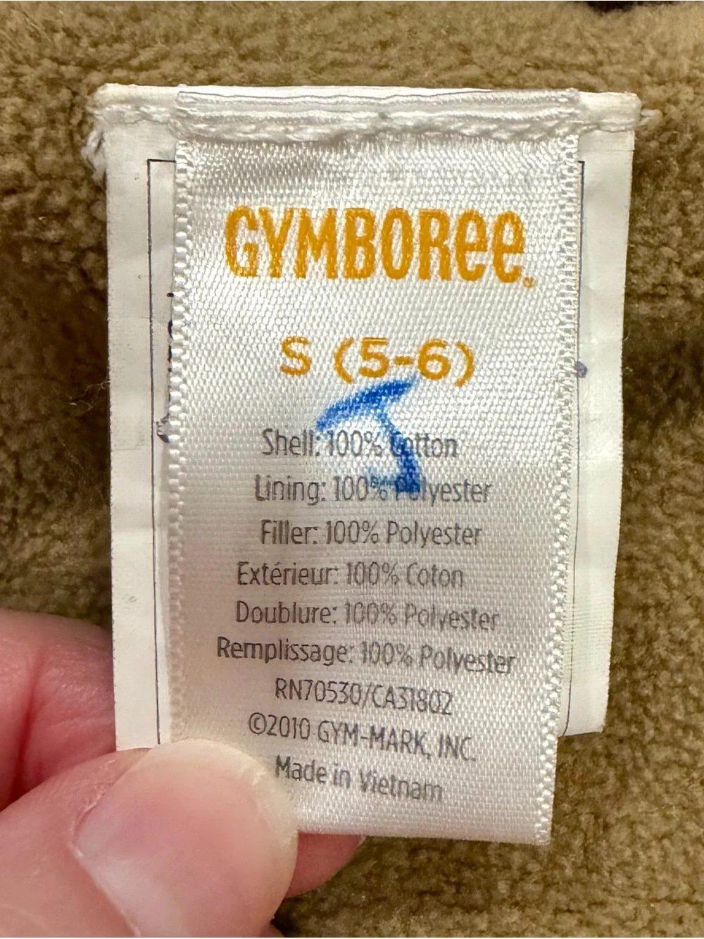 Gymboree Kids Barn Brown Coat Jacket - Size Small (5-6) Fall/Spring